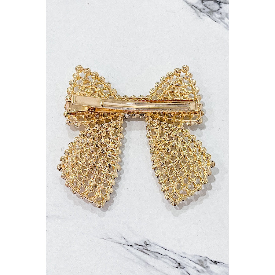 Pearl Bow Hair Barrette - ETA 2/1 WS 600 Accessories