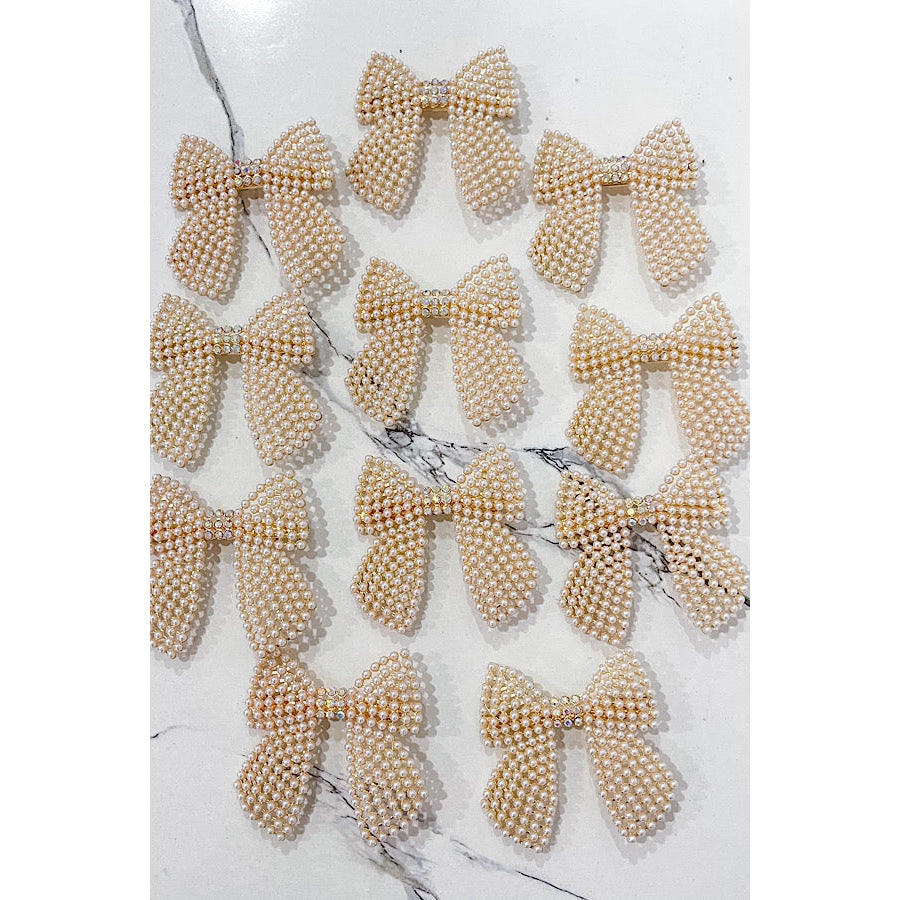 Pearl Bow Hair Barrette - ETA 2/1 WS 600 Accessories