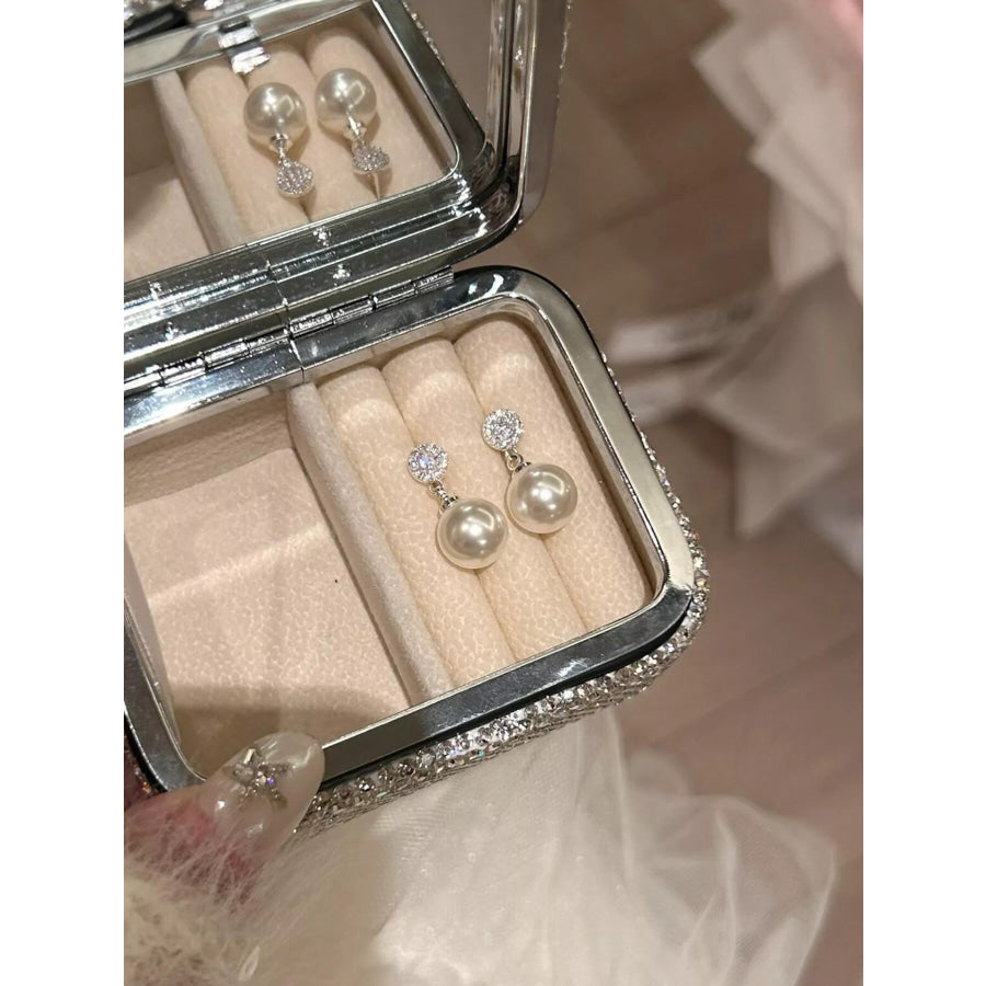 Pearl Drop Earrings Cream / One Size Apparel and Accessories
