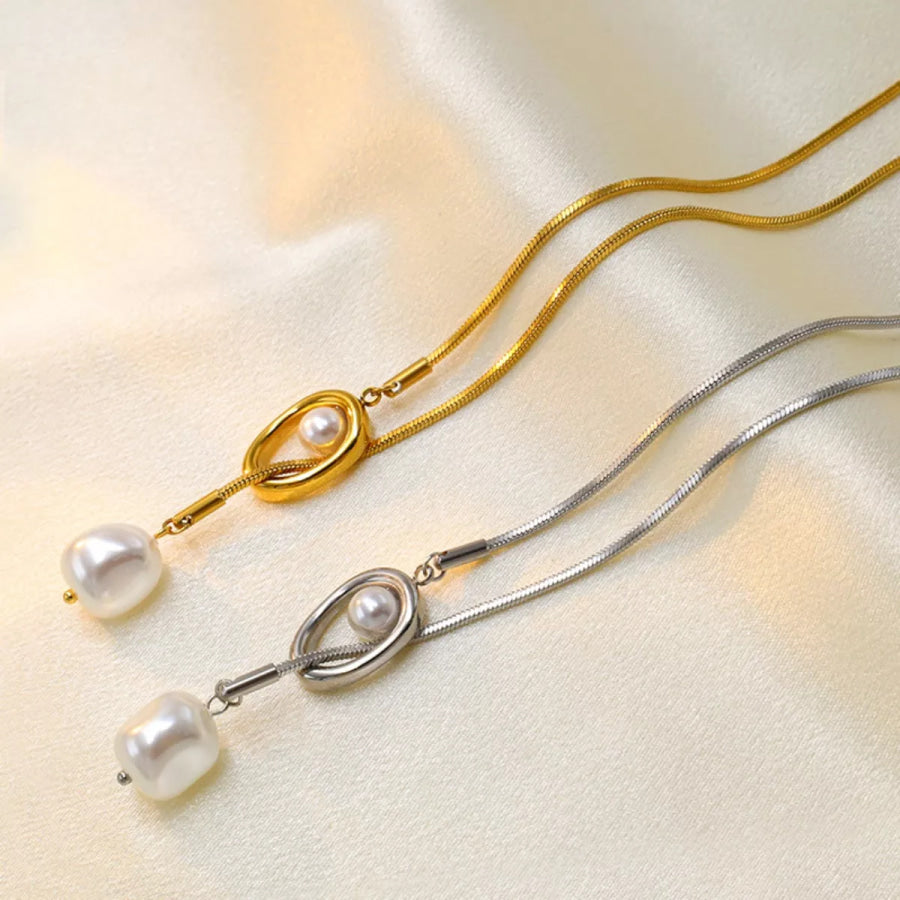 Pearl Pendant Necklace Apparel and Accessories