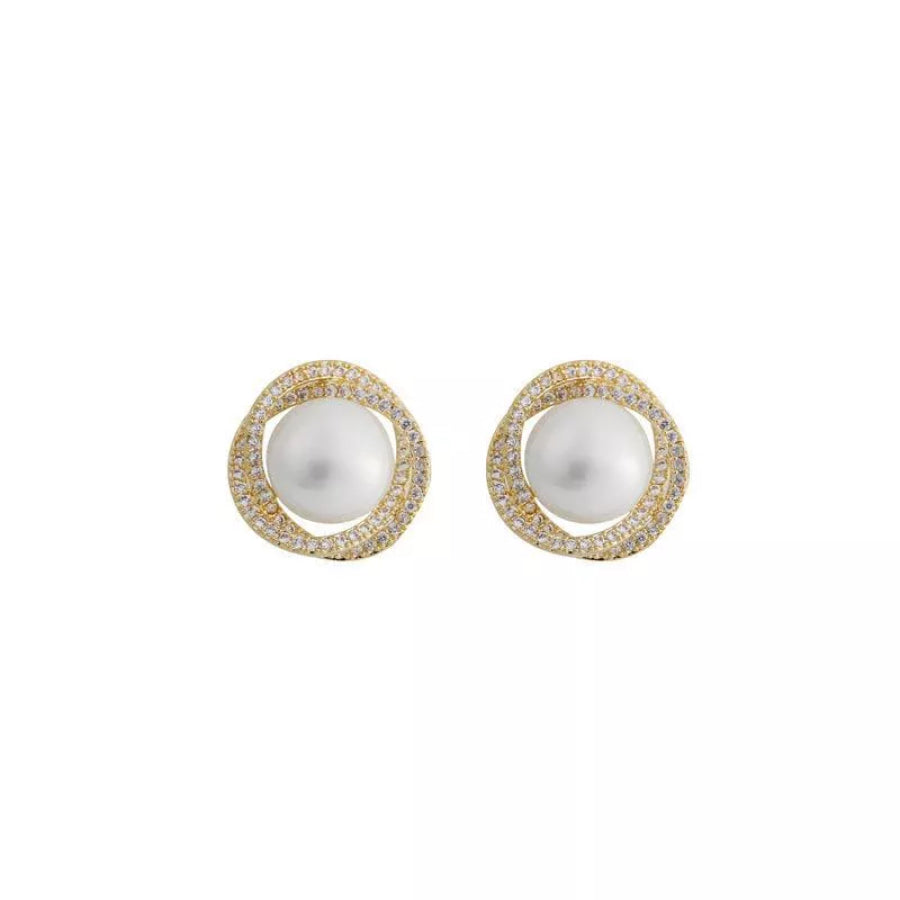 Pearl Stud Earrings Apparel and Accessories