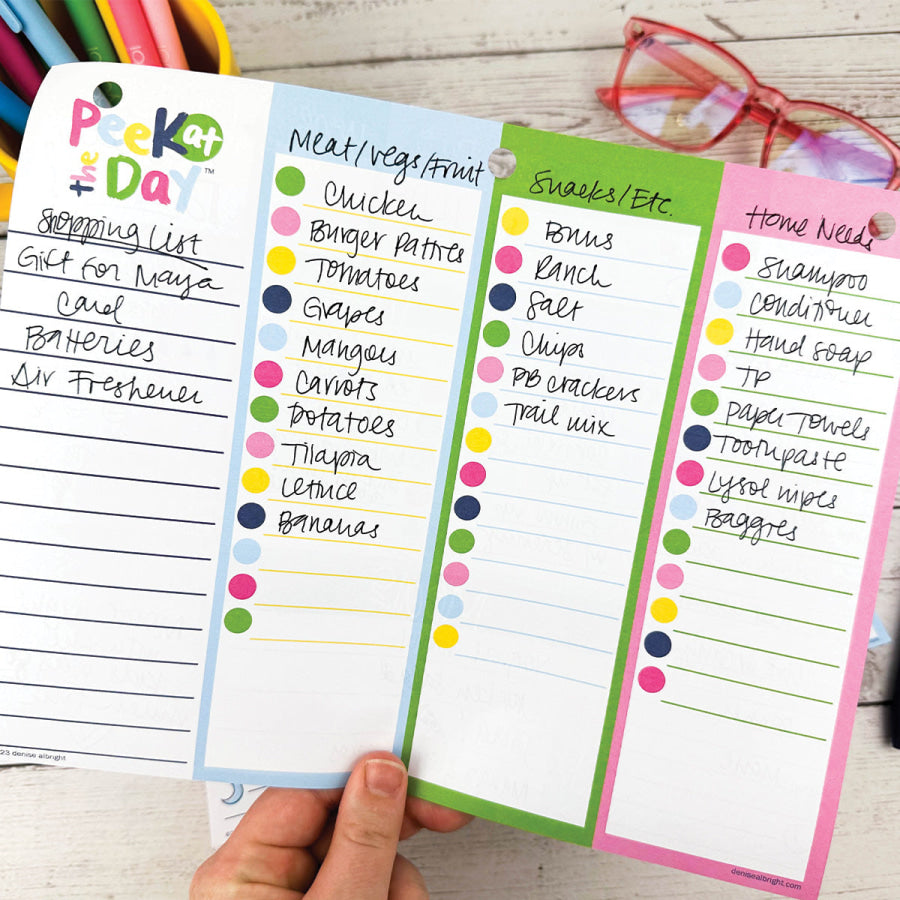 Peek at the Day™ Daily Planner Pad | All Bright &amp; Cheery Pads