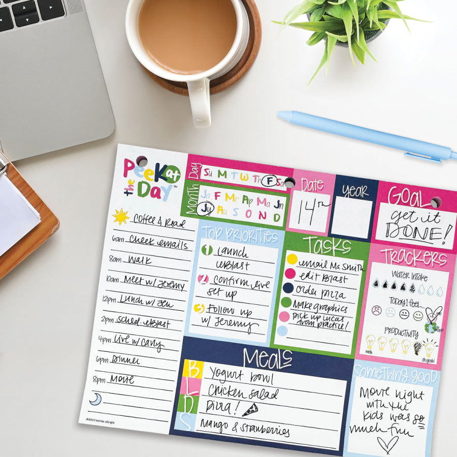 Peek at the Day™ Daily Planner Pad | All Bright &amp; Cheery Pads