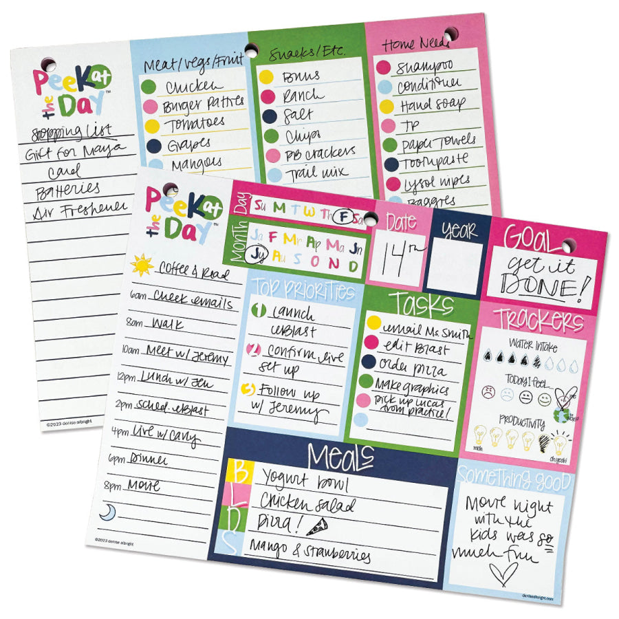 Peek at the Day™ Daily Planner Pad | All Bright &amp; Cheery Pads