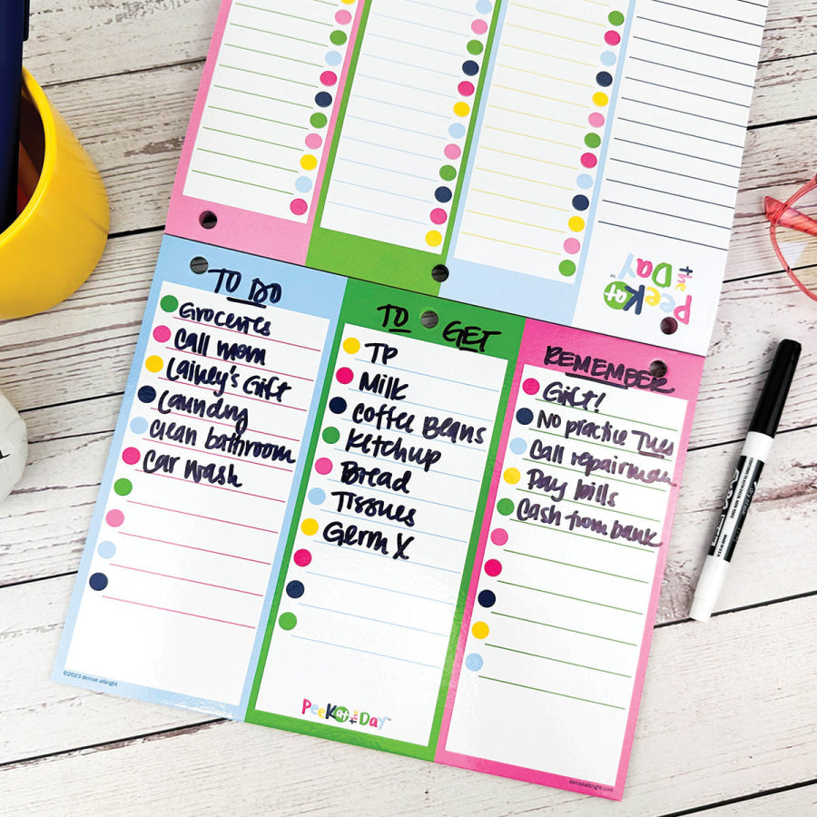 Peek at the Day™ Daily Planner Pad | All Bright &amp; Cheery Pads