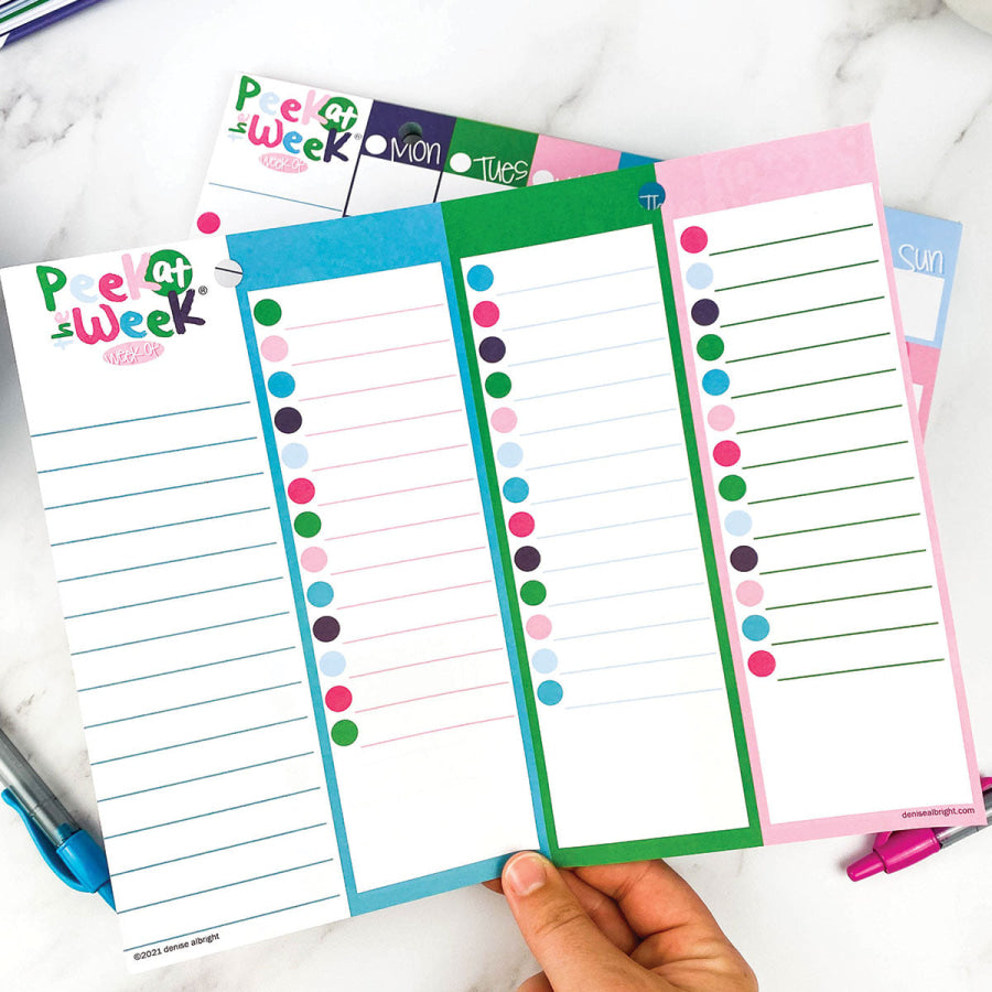 Peek at the Week® Weekly Planner Pad Pads