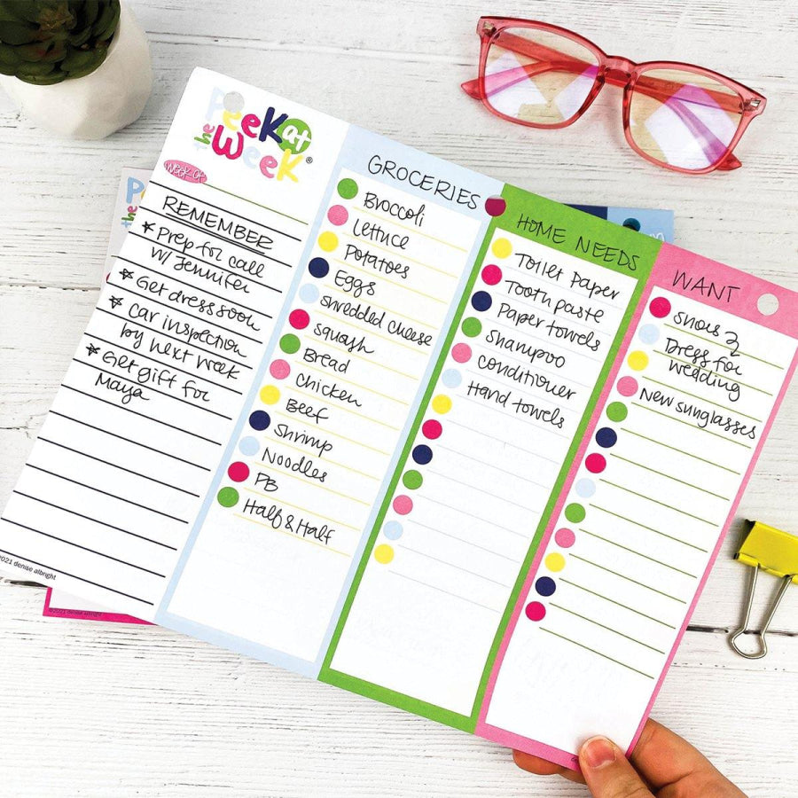 Peek at the Week® Weekly Planner Pad Pads