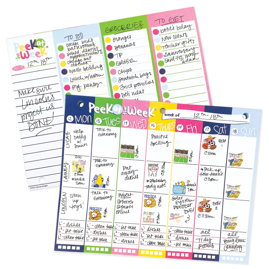 Peek at the Week® Weekly Planner Pad | Simple Cheery Week Pads