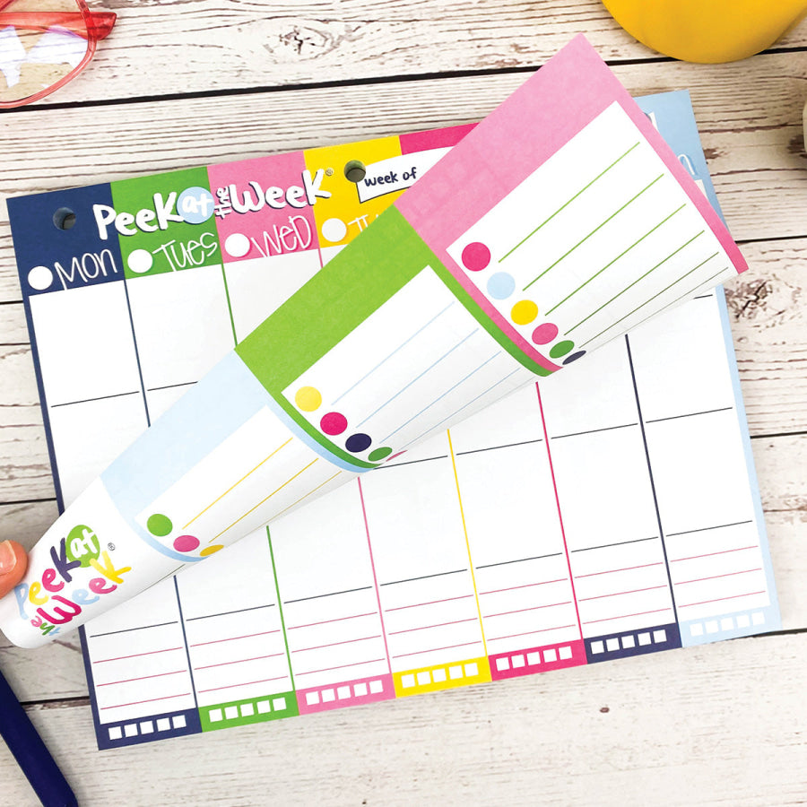 Peek at the Week® Weekly Planner Pad | Simple Cheery Week Pads