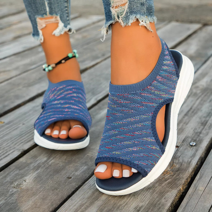 Peep Toe Flats Sandals Apparel and Accessories