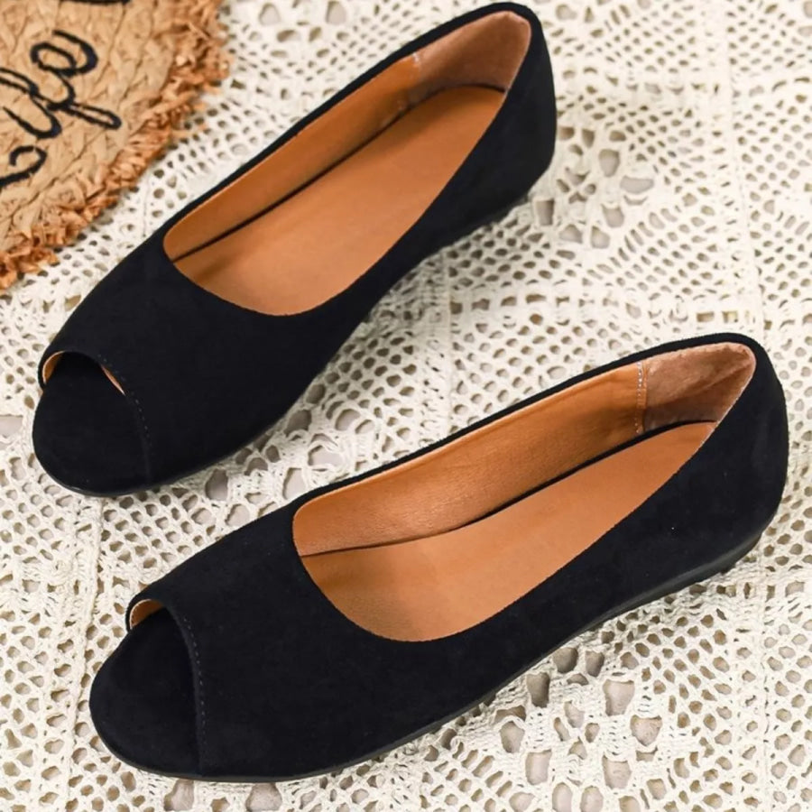 Peep Toe Flats Sandals Apparel and Accessories