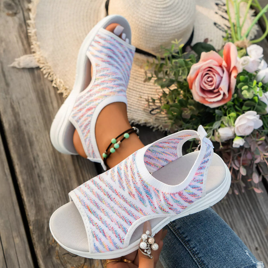 Peep Toe Flats Sandals Apparel and Accessories