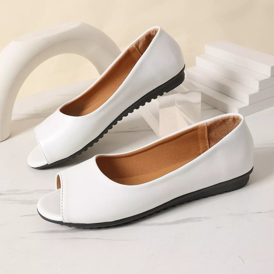 Peep Toe Flats Sandals Apparel and Accessories