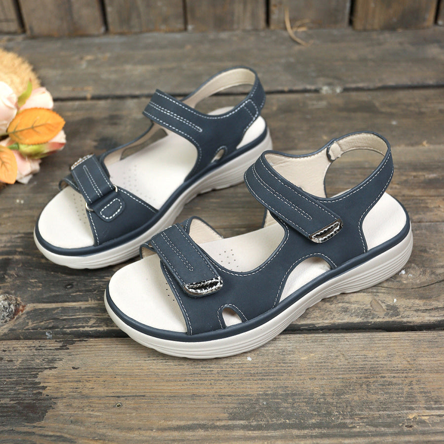 Peep Toe Platform Sandals Apparel and Accessories