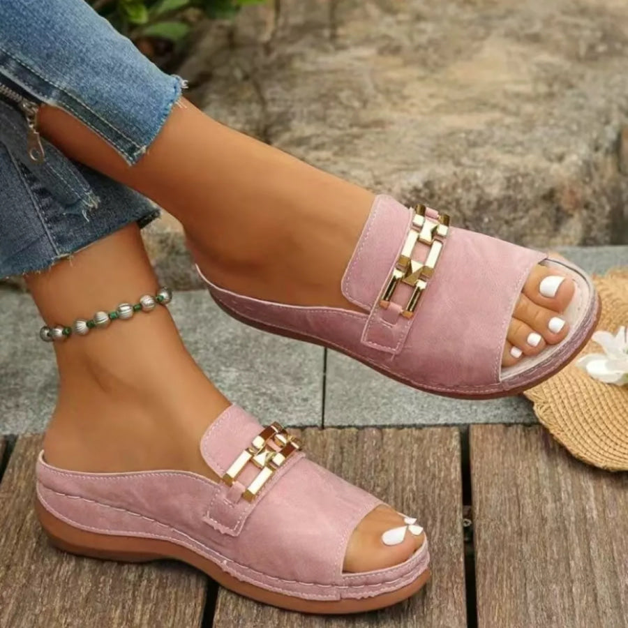 Peep Toe Wedge Sandals Apparel and Accessories