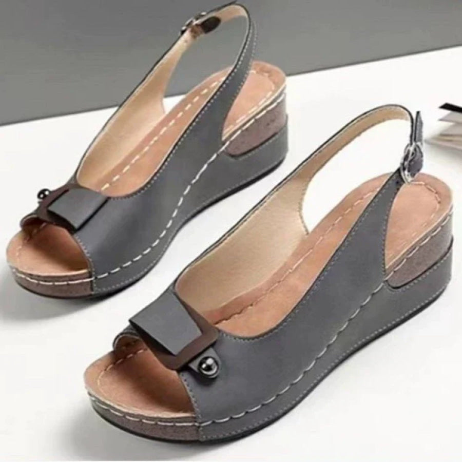 Peep Toe Wedge Sandals Apparel and Accessories