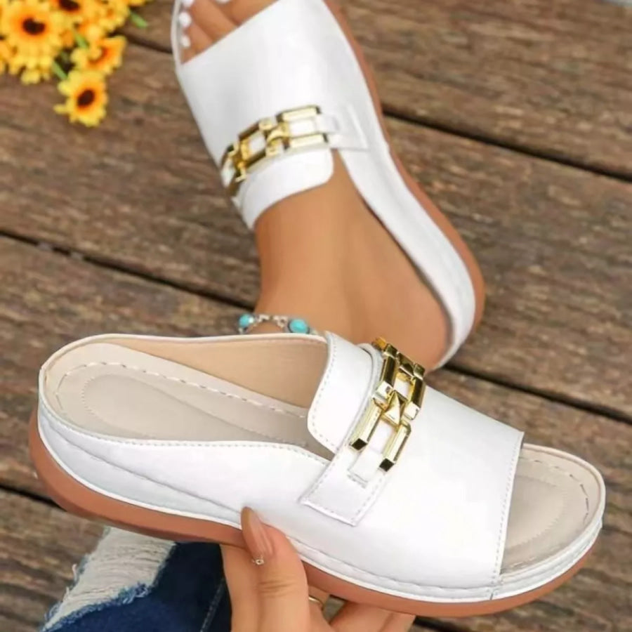 Peep Toe Wedge Sandals Apparel and Accessories
