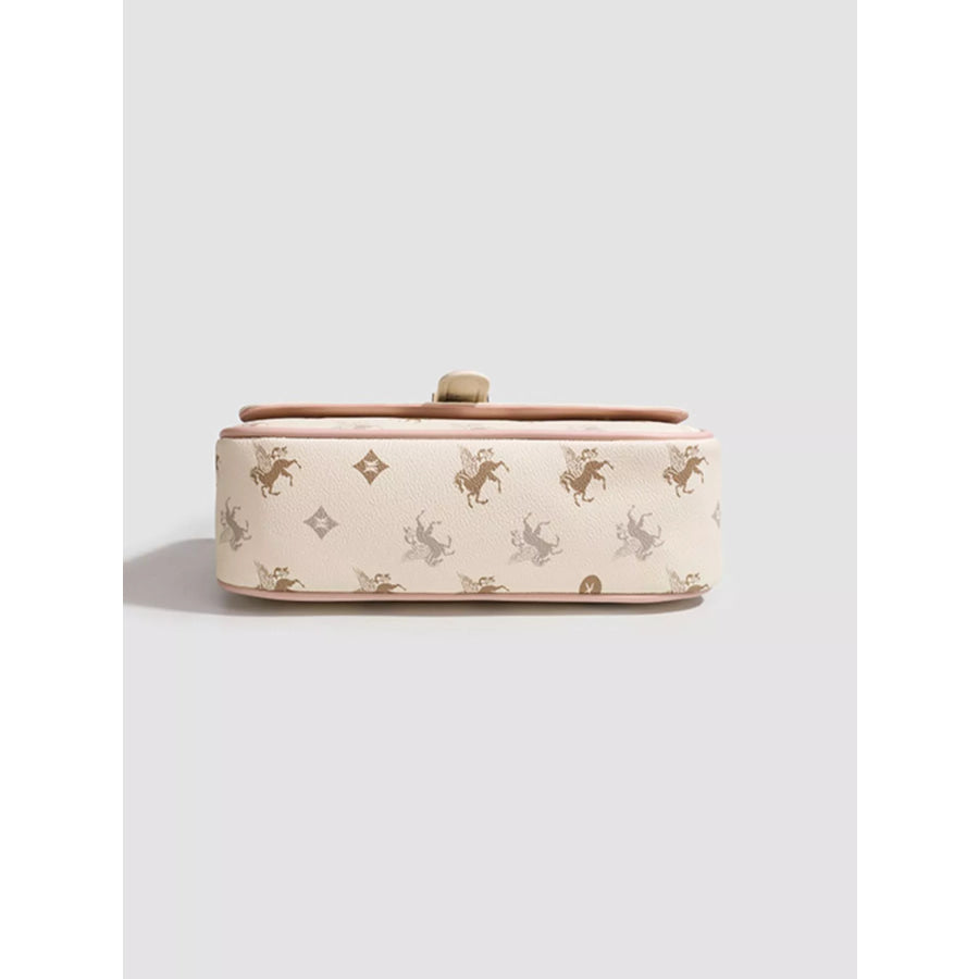 Pegasus Print Shoulder Bag Cream / onesize Apparel and Accessories