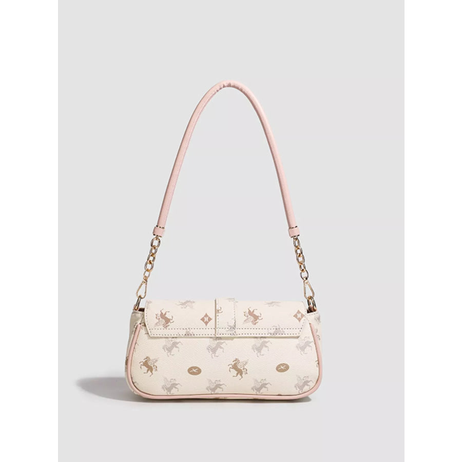 Pegasus Print Shoulder Bag Cream / onesize Apparel and Accessories