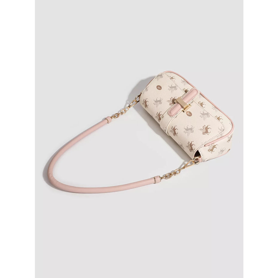 Pegasus Print Shoulder Bag Cream / onesize Apparel and Accessories