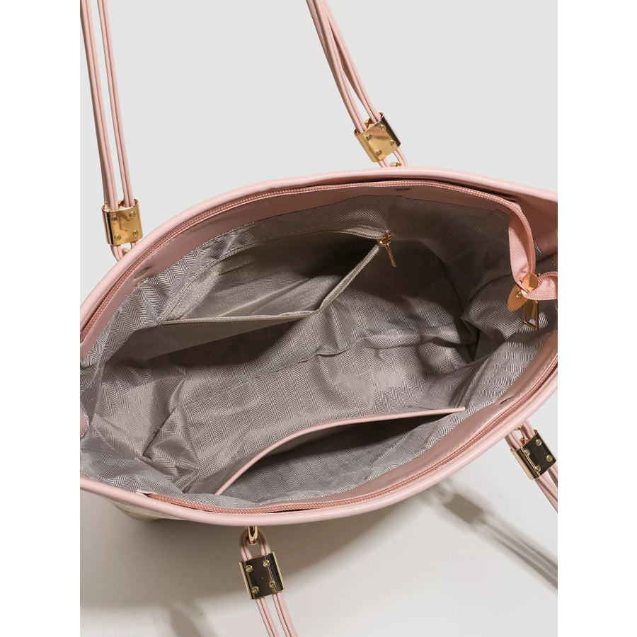 Pegasus Print Tote Bag Pink / One Size Apparel and Accessories