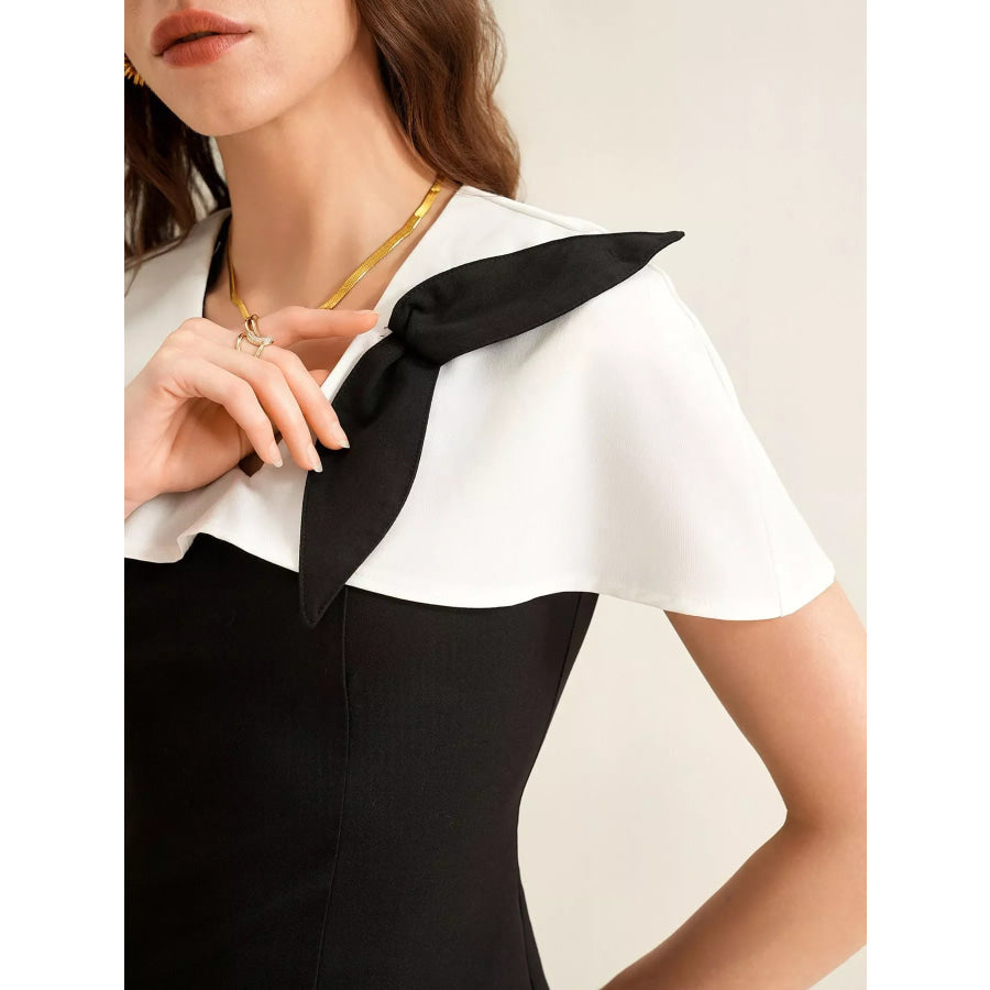 Peplum Top with Wide-Leg Pants Set Apparel and Accessories