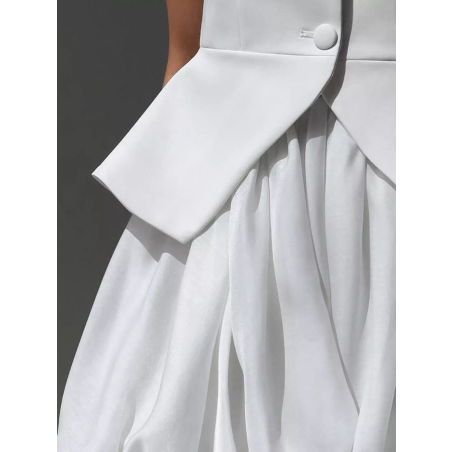 Peplum Vest and Bubble Skirt Set Apparel and Accessories