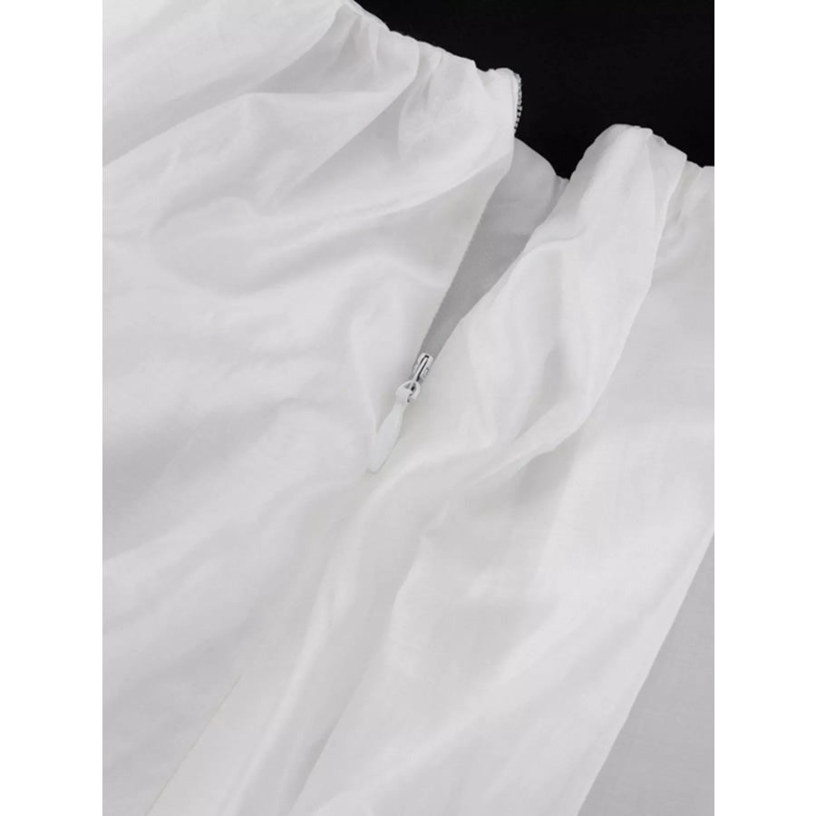 Peplum Vest and Bubble Skirt Set Apparel and Accessories