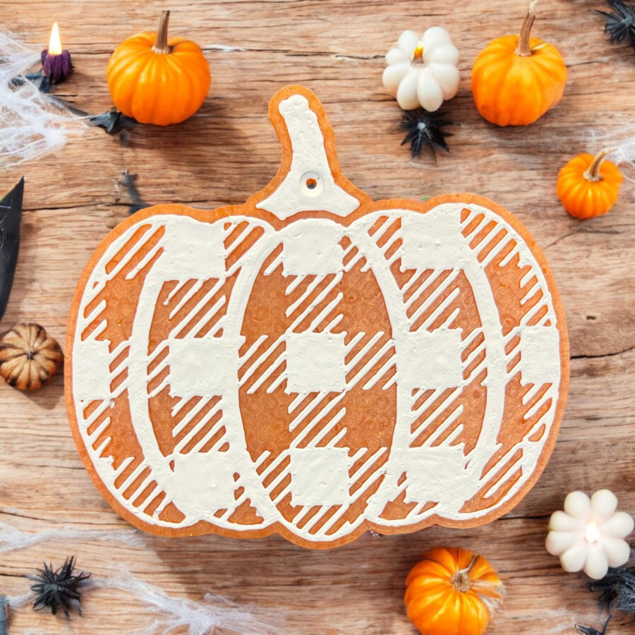 Perfectly Plaid Pumpkin Freshie