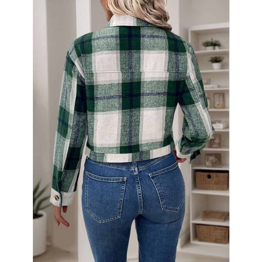 Perfee Color Block Button Up Jacket Apparel and Accessories
