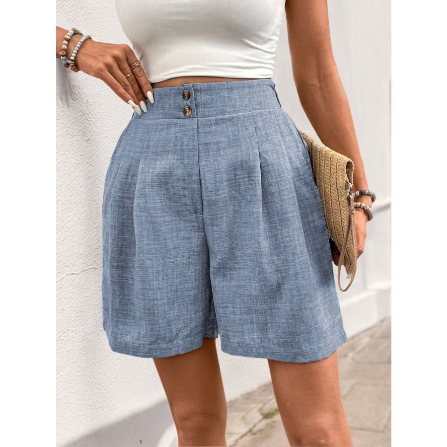 Perfee Frill Shorts with Pockets Apparel and Accessories