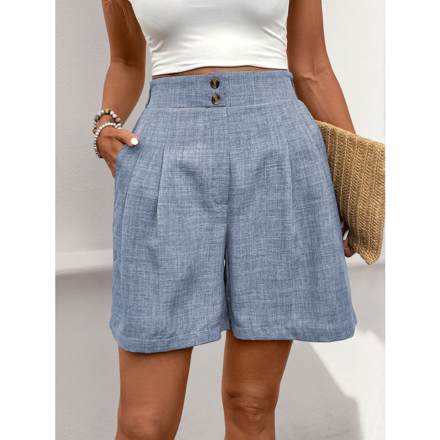 Perfee Frill Shorts with Pockets Apparel and Accessories