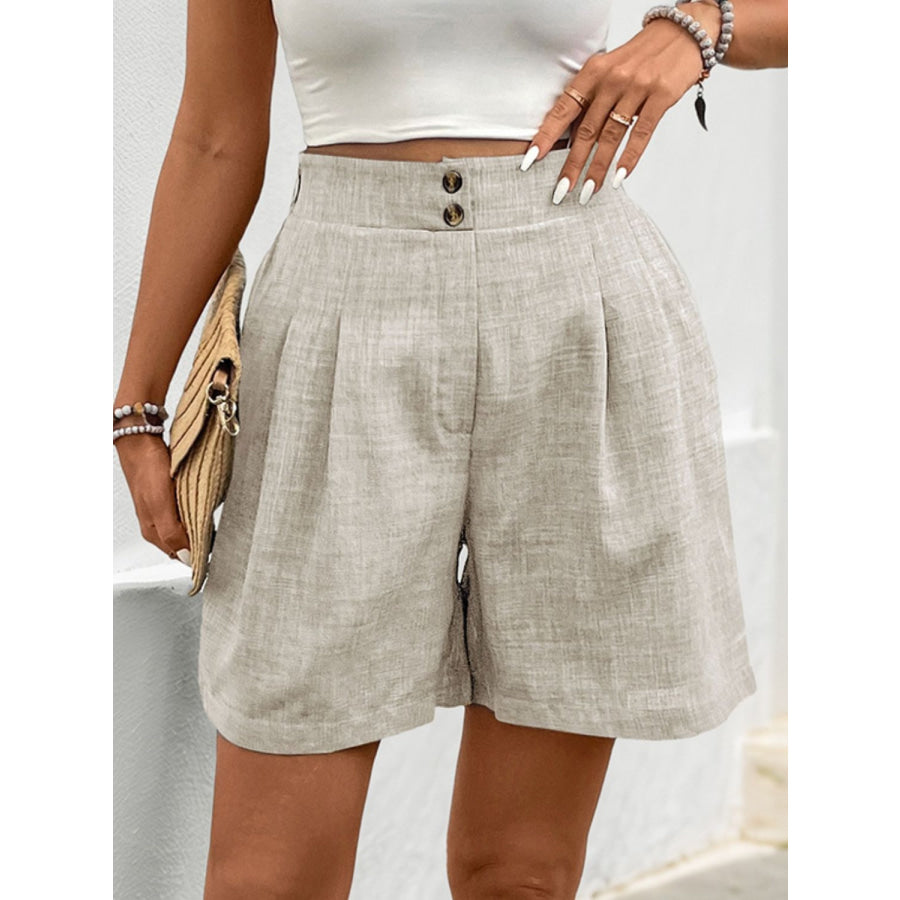 Perfee Frill Shorts with Pockets Apparel and Accessories