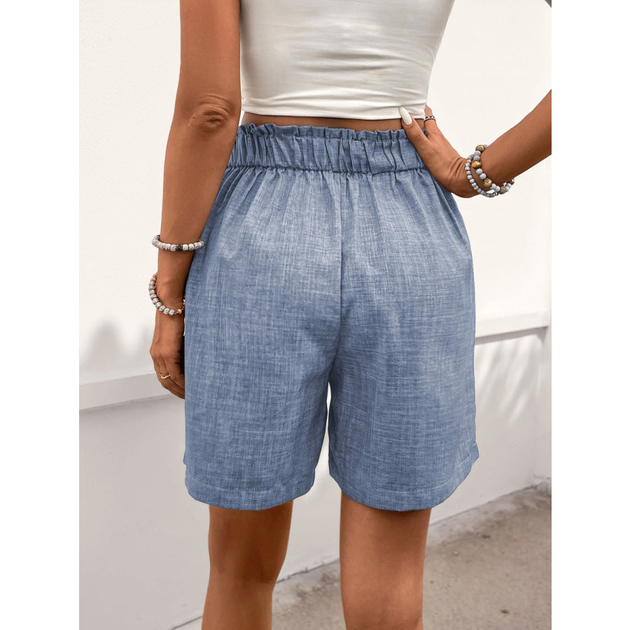 Perfee Frill Shorts with Pockets Apparel and Accessories