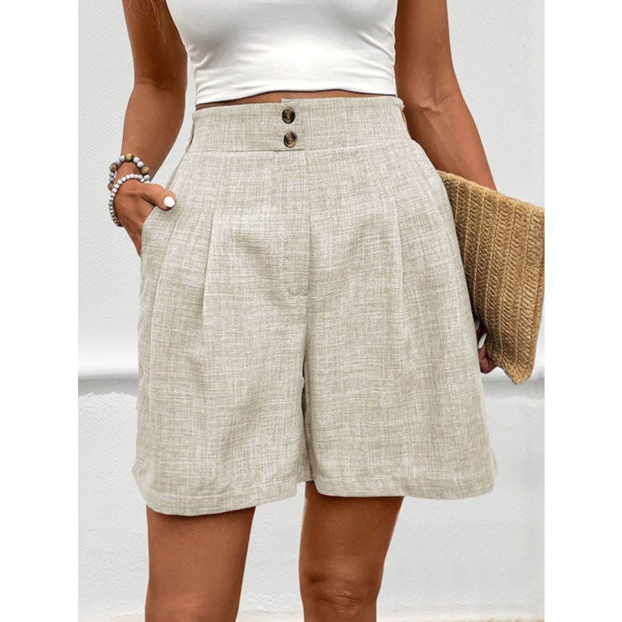 Perfee Frill Shorts with Pockets Apparel and Accessories