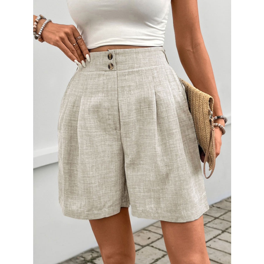 Perfee Frill Shorts with Pockets Apparel and Accessories