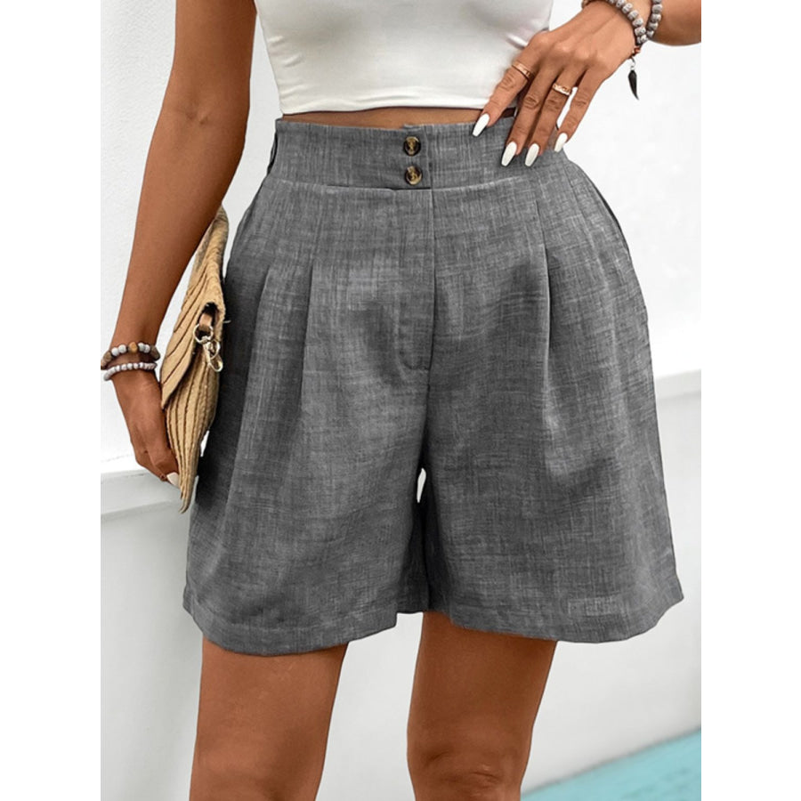 Perfee Frill Shorts with Pockets Apparel and Accessories