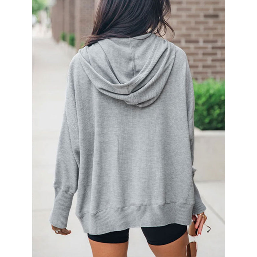 Perfee Half Snap Long Sleeve Hoodie Apparel and Accessories