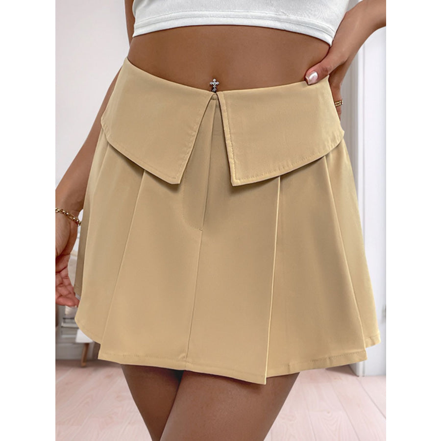 Perfee Pleated High Rise Shorts Apparel and Accessories