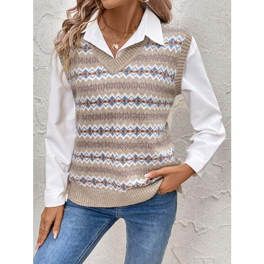 Perfee V-Neck Sweater Vest Apparel and Accessories