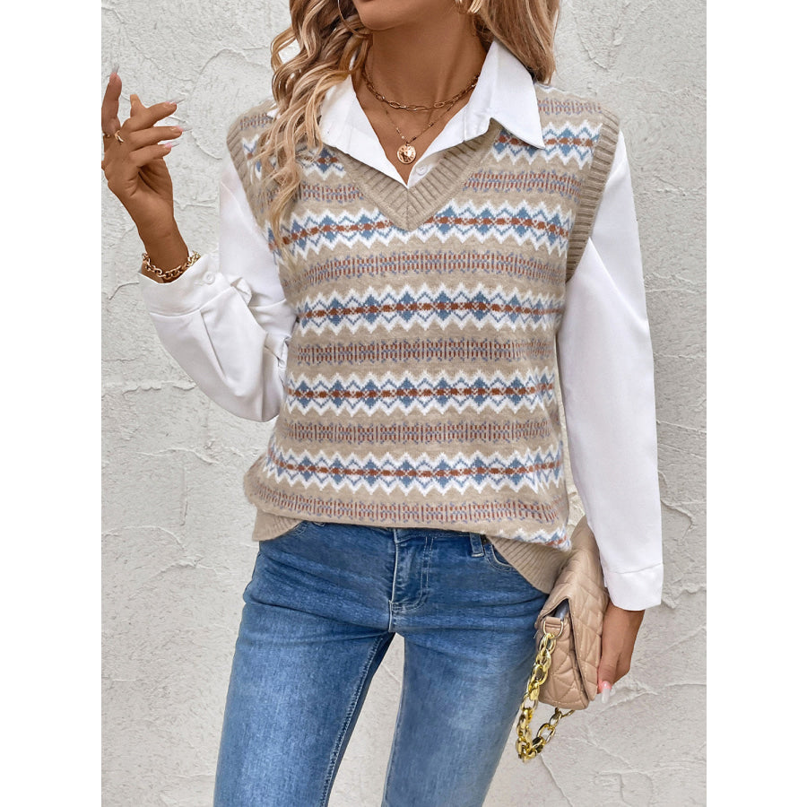 Perfee V-Neck Sweater Vest Apparel and Accessories