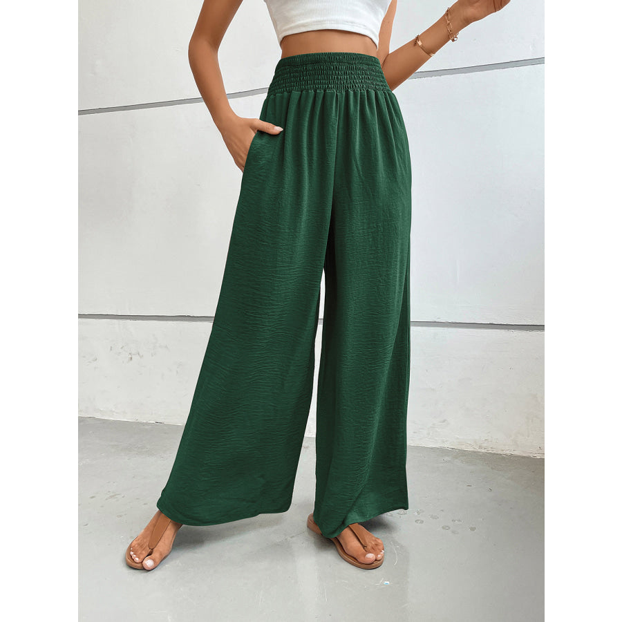 Perfee Wide Leg Pants with Pockets Apparel and Accessories