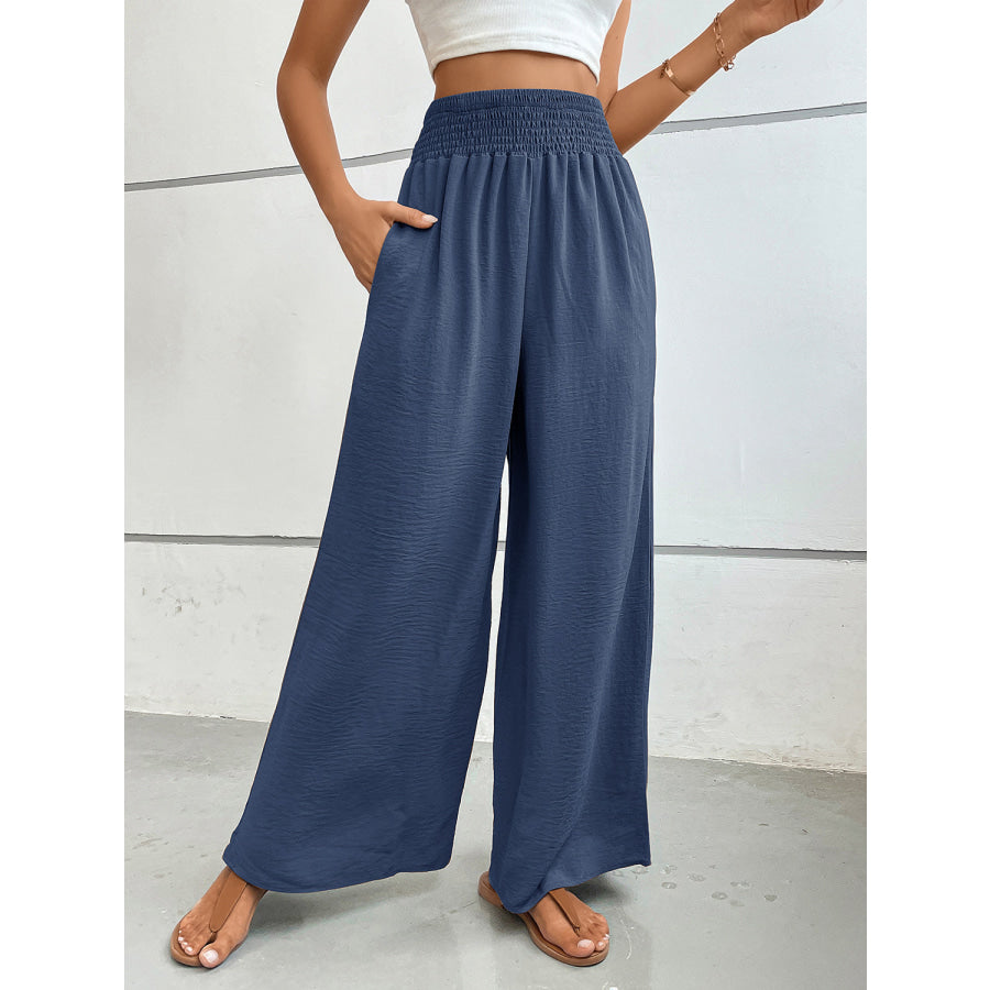 Perfee Wide Leg Pants with Pockets Apparel and Accessories