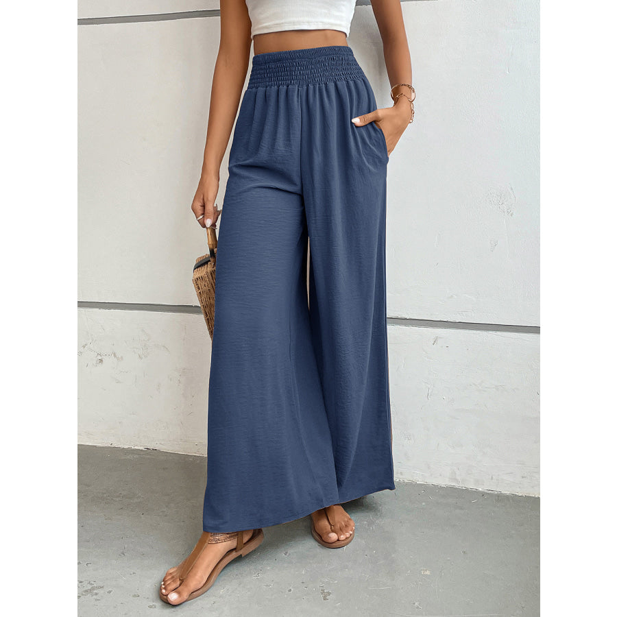 Perfee Wide Leg Pants with Pockets Apparel and Accessories