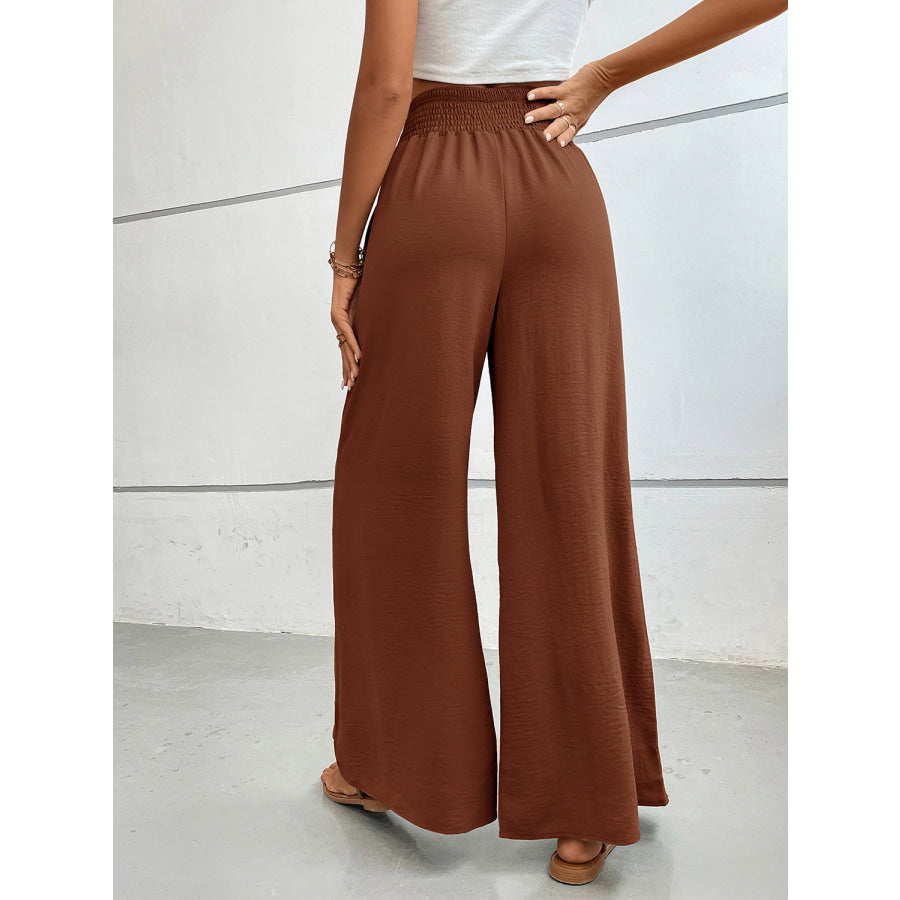 Perfee Wide Leg Pants with Pockets Apparel and Accessories