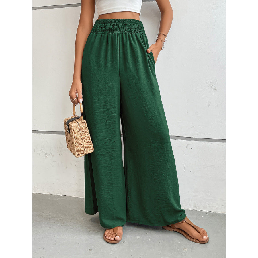 Perfee Wide Leg Pants with Pockets Apparel and Accessories