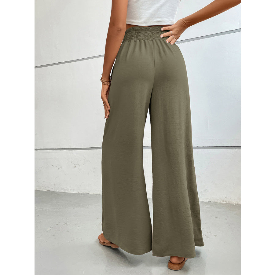 Perfee Wide Leg Pants with Pockets Apparel and Accessories