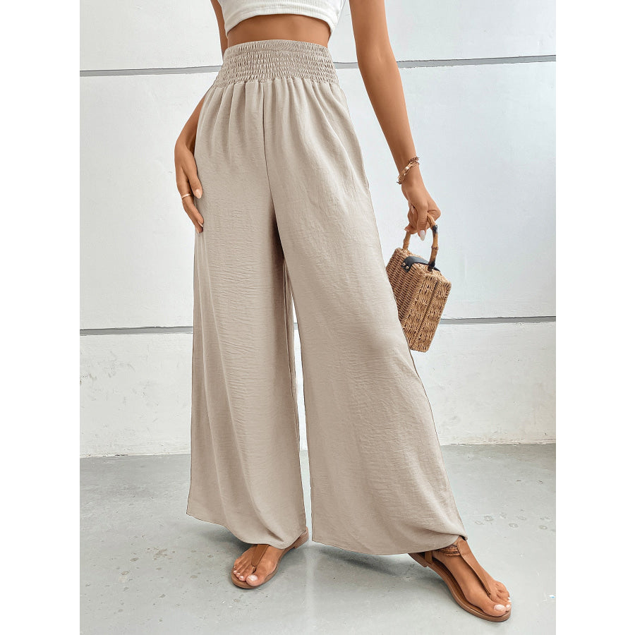 Perfee Wide Leg Pants with Pockets Apparel and Accessories