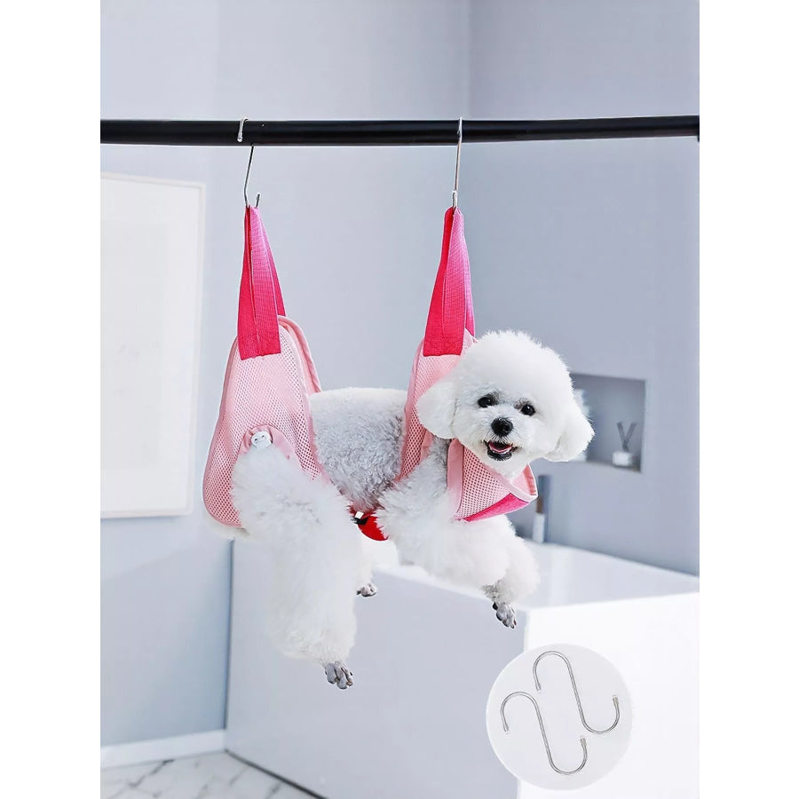 Pet Grooming Hammock Restraint Bag Fuchsia Pink / One Size Apparel and Accessories