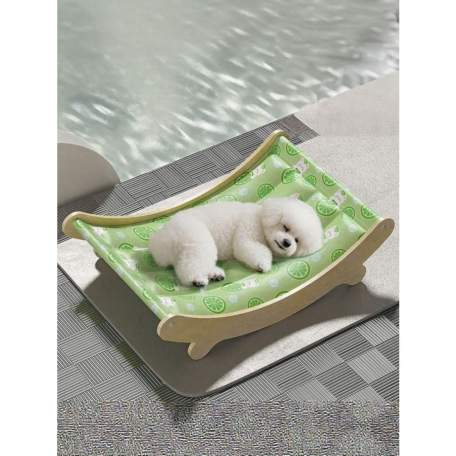 Pet Ice Nest Lime White Bear Lounge Ice Nest / L Apparel and Accessories